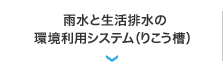 雨水と生活排水の環境利用システム（りこう槽）